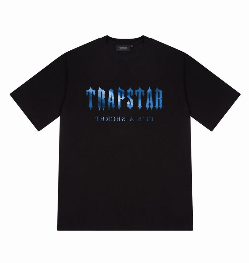 Black Trapstar Decoded Tee Men's T Shirts | OKAPHG-738