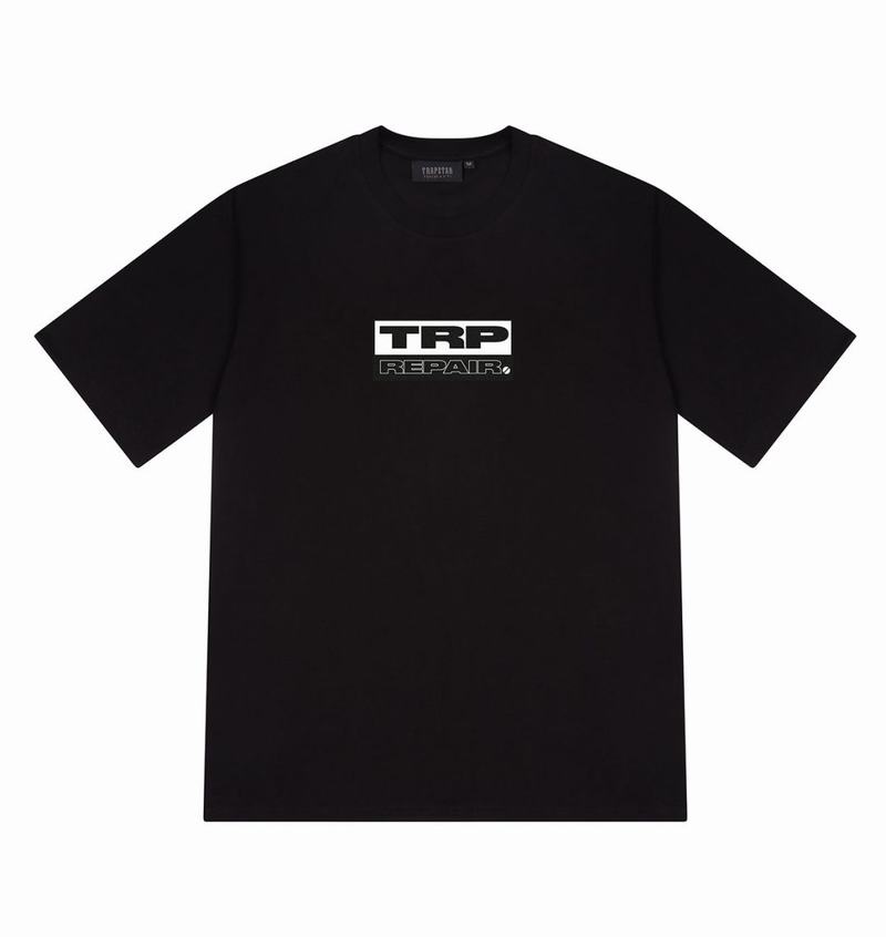 Black Trapstar Don’t Jam Tee Men's T Shirts | YLRIXF-701