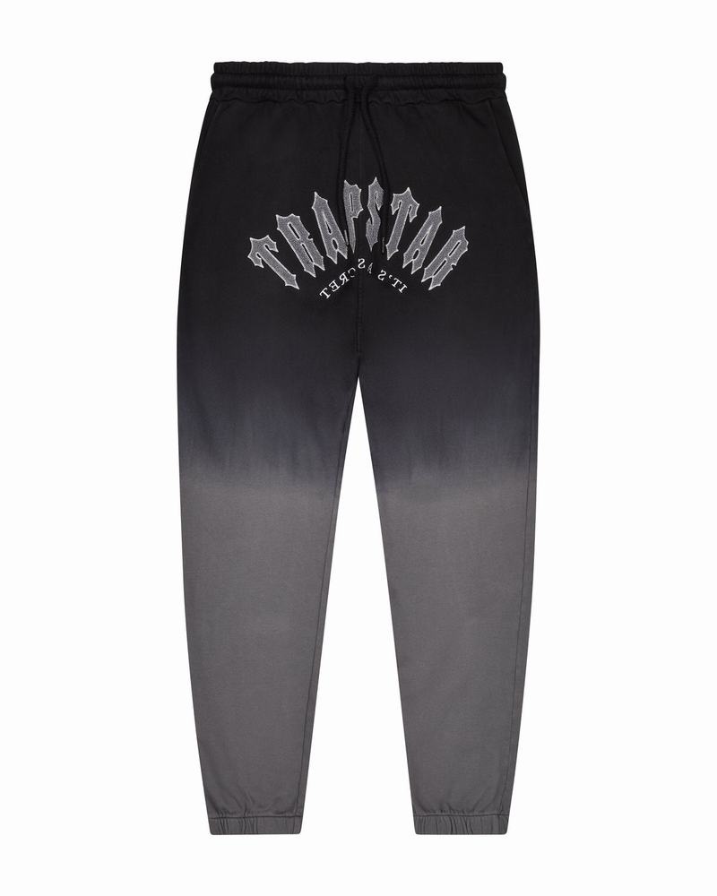 Black Trapstar Gradient Arch Men's Tracksuits | HLSRWD-129