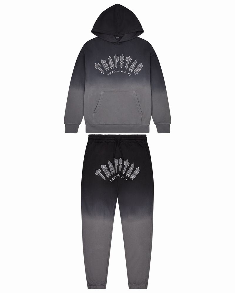 Black Trapstar Gradient Arch Men\'s Tracksuits | HLSRWD-129