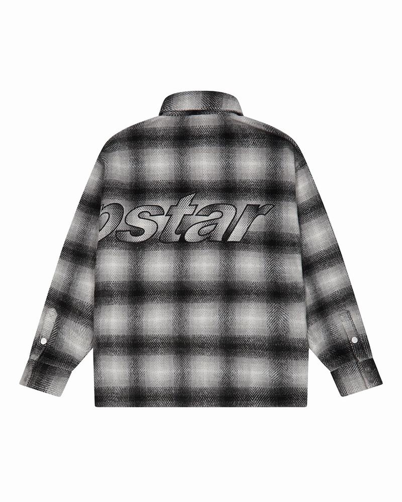 Black Trapstar Hyperdrive Overshirt Shirt Men's Jackets | KOMADG-206