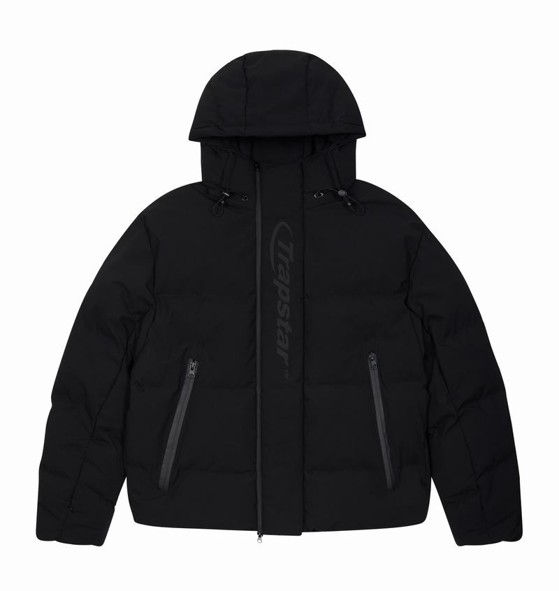 Black Trapstar Hyperdrive Technical Puffer Men's Jackets | WECBMQ-283