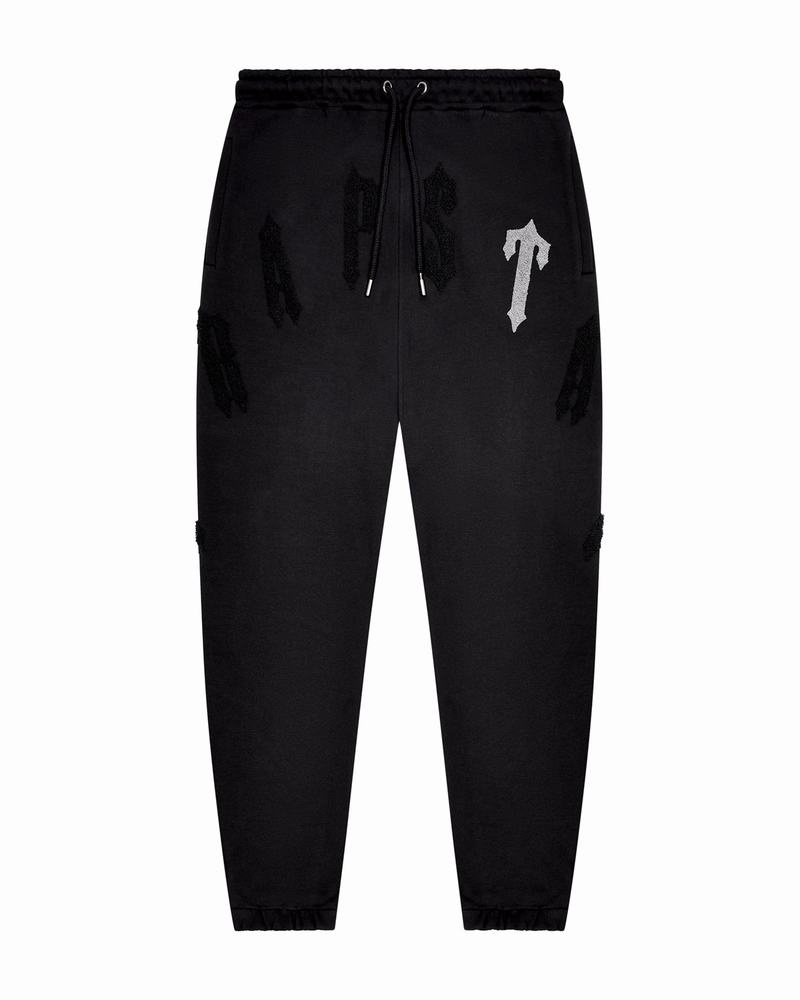 Black Trapstar Irongate Arch Chenille 2.0 Men's Tracksuits | CYXLGI-390