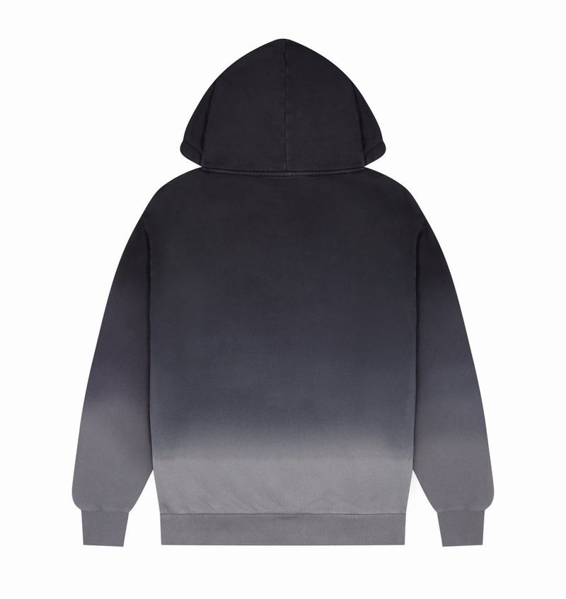 Black Trapstar Irongate Arch Chenille Hoodie Men's Tracksuits | VKGYSX-970