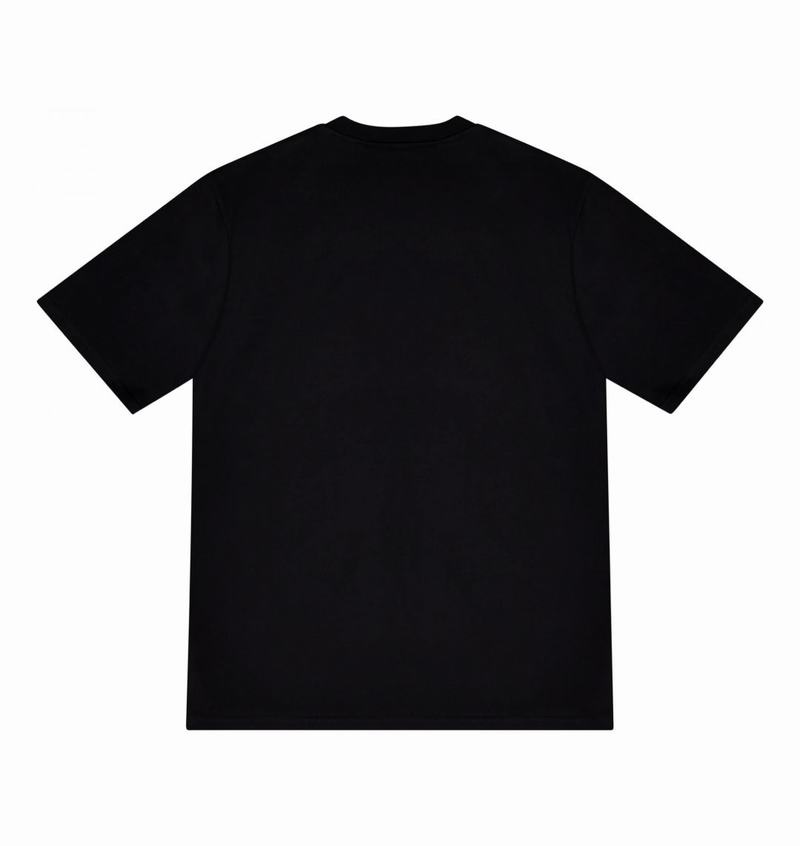 Black Trapstar Irongate Arch Embossed Tee Men's T Shirts | NCJBYL-815