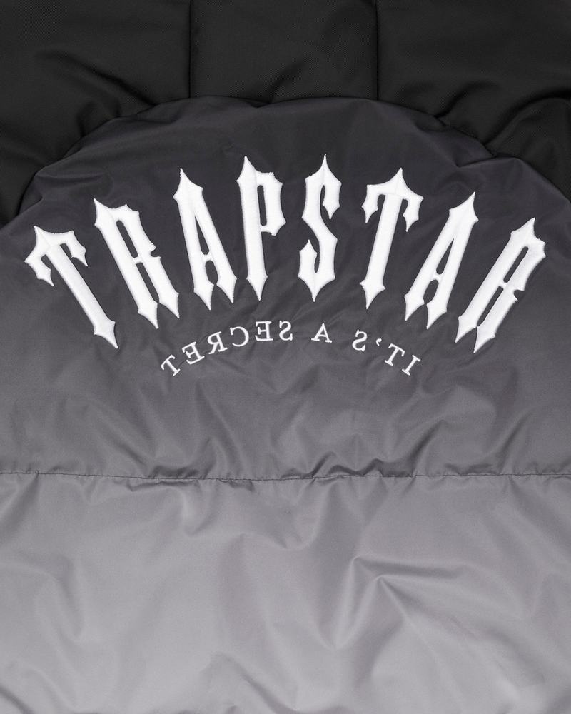 Black Trapstar Irongate Arch Puffer AW23 Men's Jackets | YDVATB-072