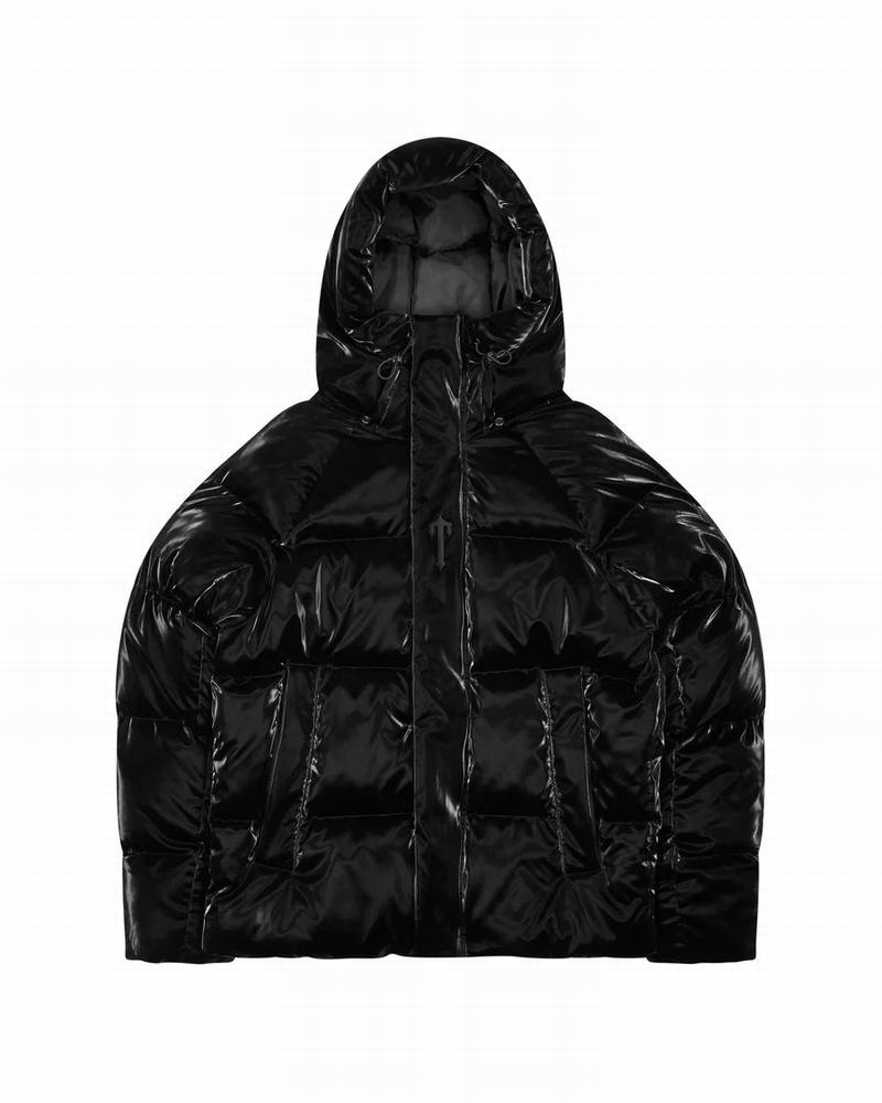 Black Trapstar Irongate Arch Puffer AW23 Men's Jackets | VIDLAB-389