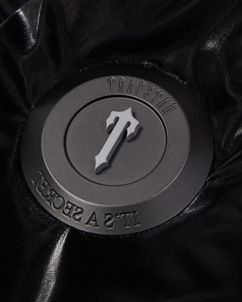 Black Trapstar Irongate Arch Puffer AW23 Men's Jackets | VIDLAB-389