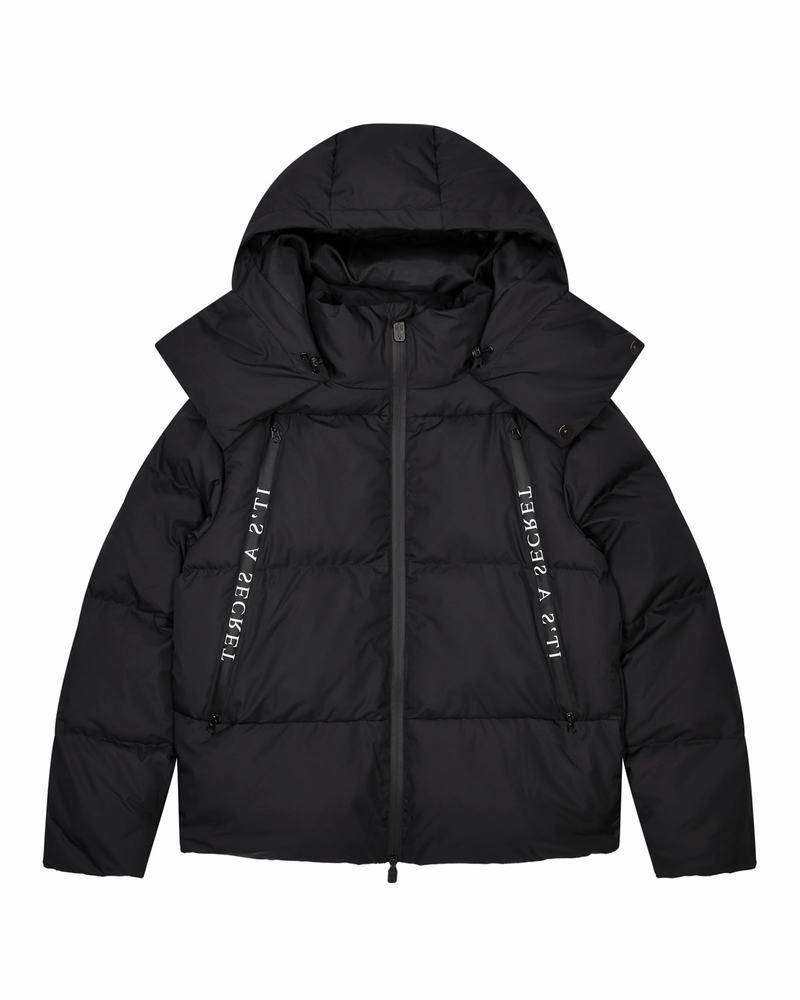 Black Trapstar Irongate Collar Puffer Men's Jackets | JGCMIY-904