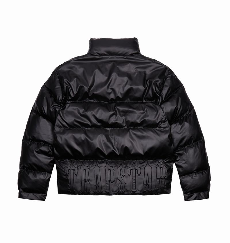 Black Trapstar Irongate Embossed Puffer Men's Jackets | ALDKUZ-305