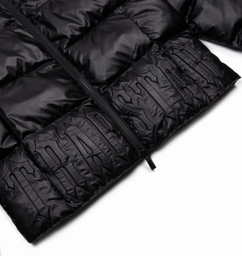 Black Trapstar Irongate Embossed Puffer Men's Jackets | ALDKUZ-305