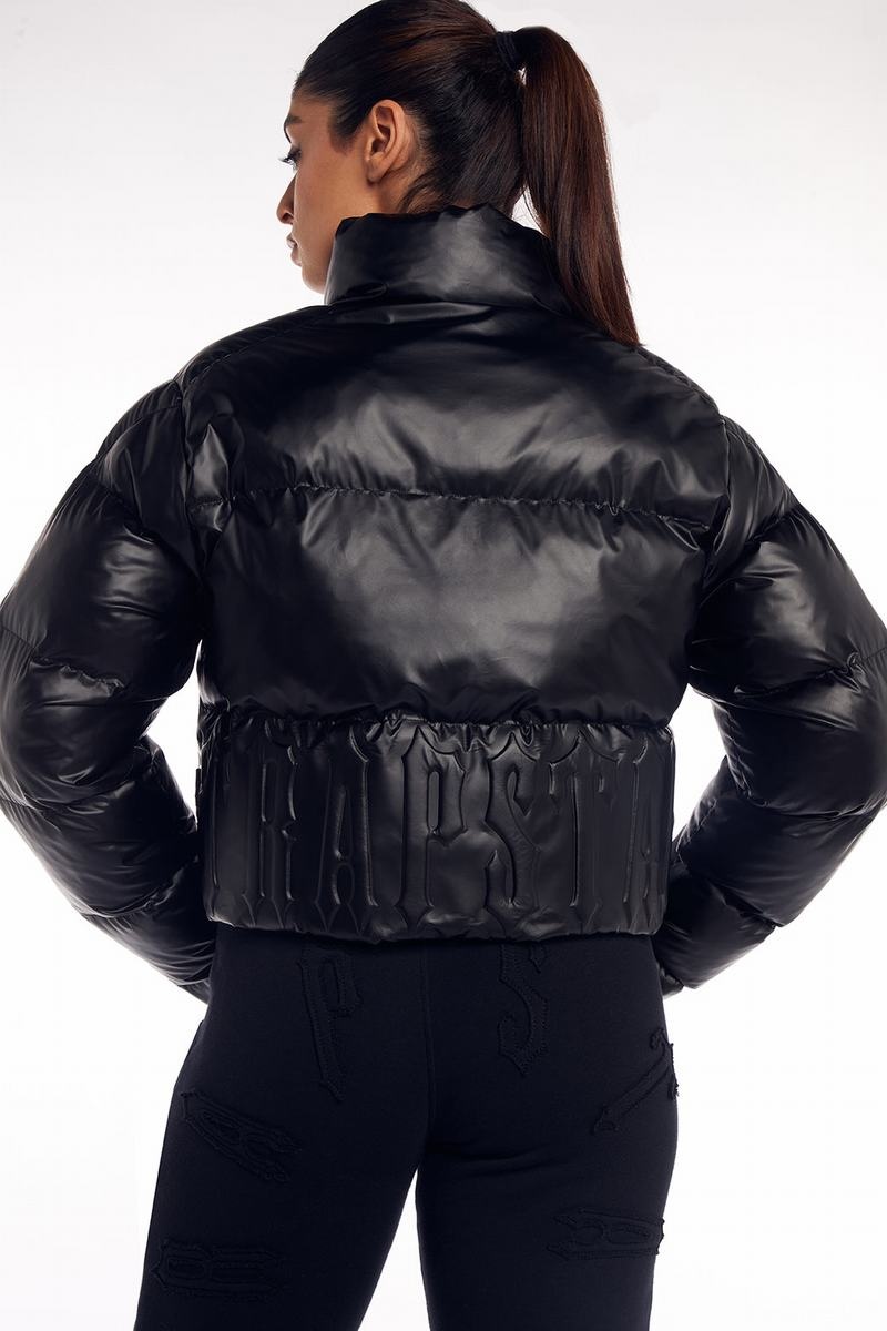 Black Trapstar Irongate Embossed Puffer Women's Jackets | NWYEJU-847