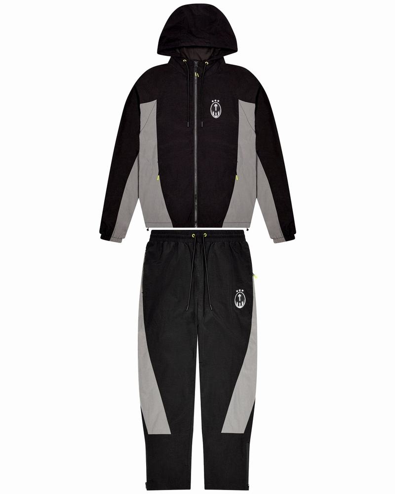 Black Trapstar Irongate T Crest Men\'s Tracksuits | VJOMBA-408