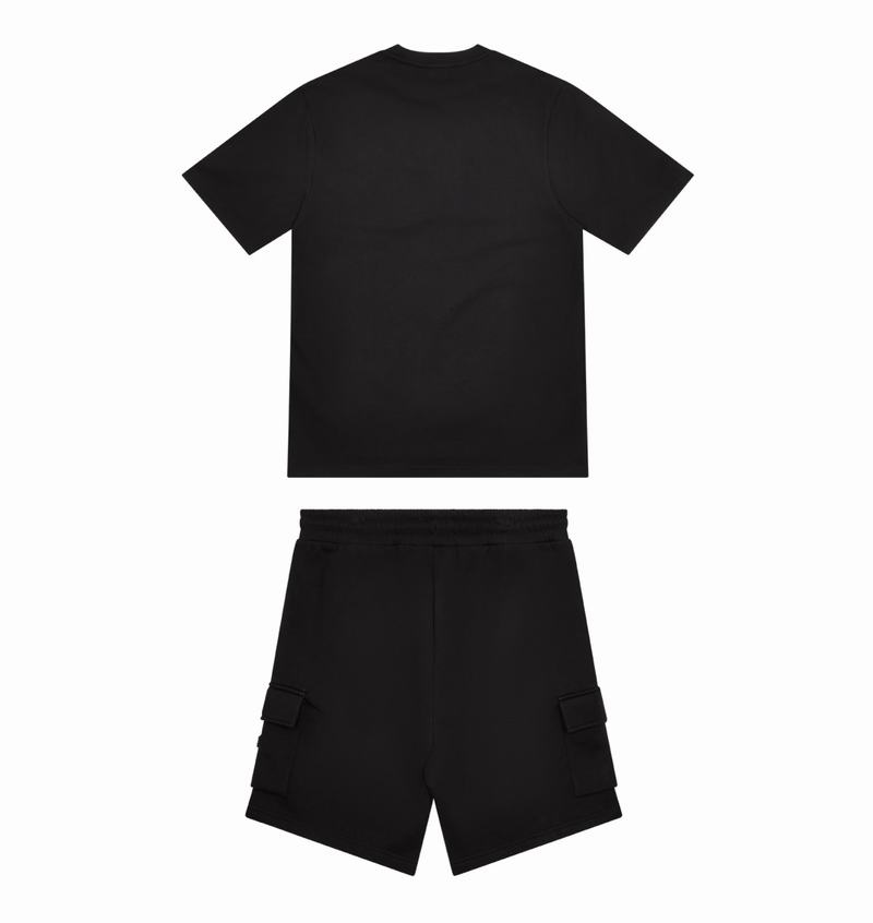 Black Trapstar Irongate T Tech Zip Shorts Men's Sets | JBPFLG-368