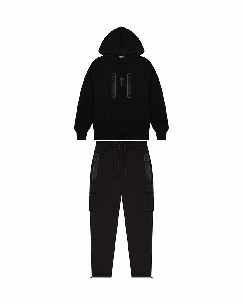 Black Trapstar Irongate T Trap Fleece Hoodie Men's Tracksuits | ALXYKO-648