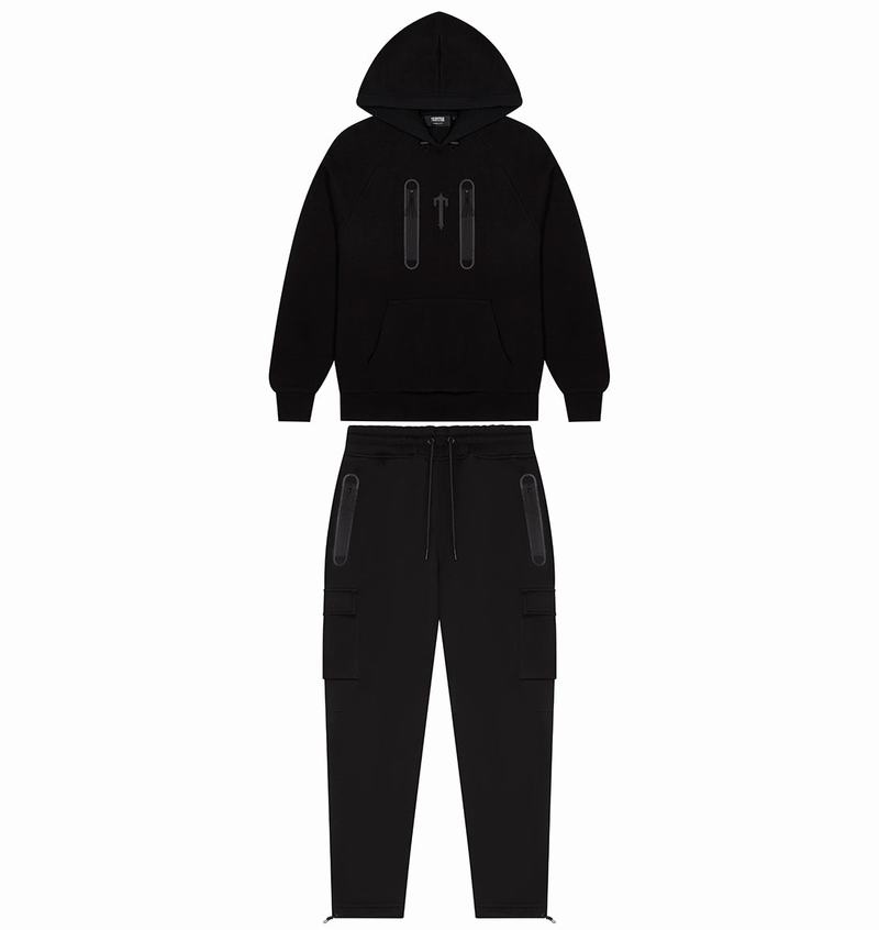 Black Trapstar Irongate T Trap Fleece Men's Tracksuits | QPFLOS-256