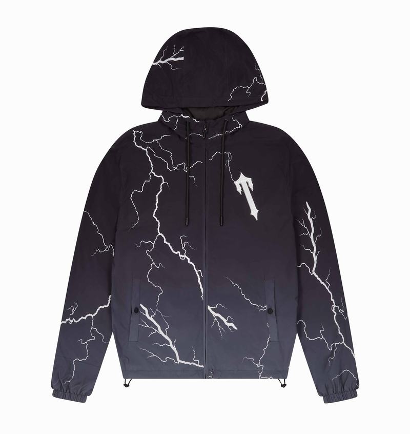 Black Trapstar Irongate T Windbreaker Men's Jackets | SWYOUC-637