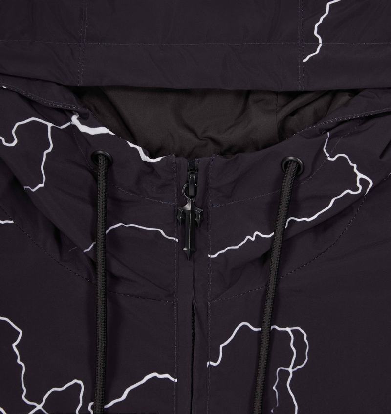 Black Trapstar Irongate T Windbreaker Men's Jackets | SWYOUC-637