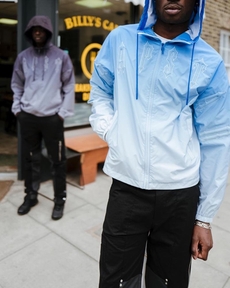 Black Trapstar Irongate Windbreaker Men's Jackets | YTCPSQ-097