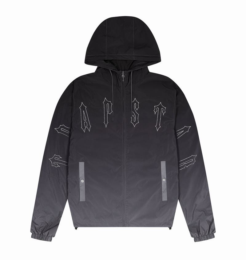 Black Trapstar Irongate Windbreaker Men\'s Jackets | YTCPSQ-097