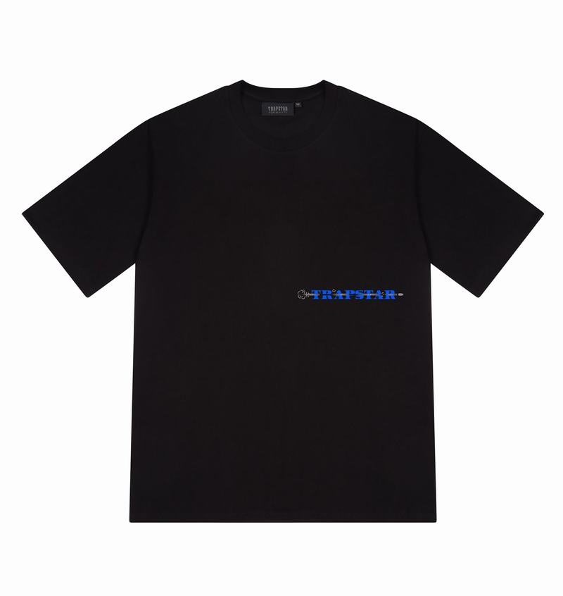 Black Trapstar Last Stand Tee Men's T Shirts | IRWYNE-436