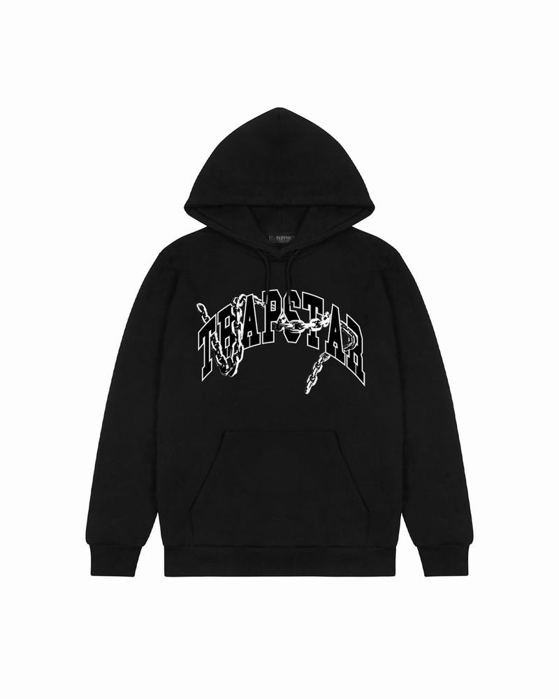 Black Trapstar Links Men\'s Hoodie | KWTUJO-503