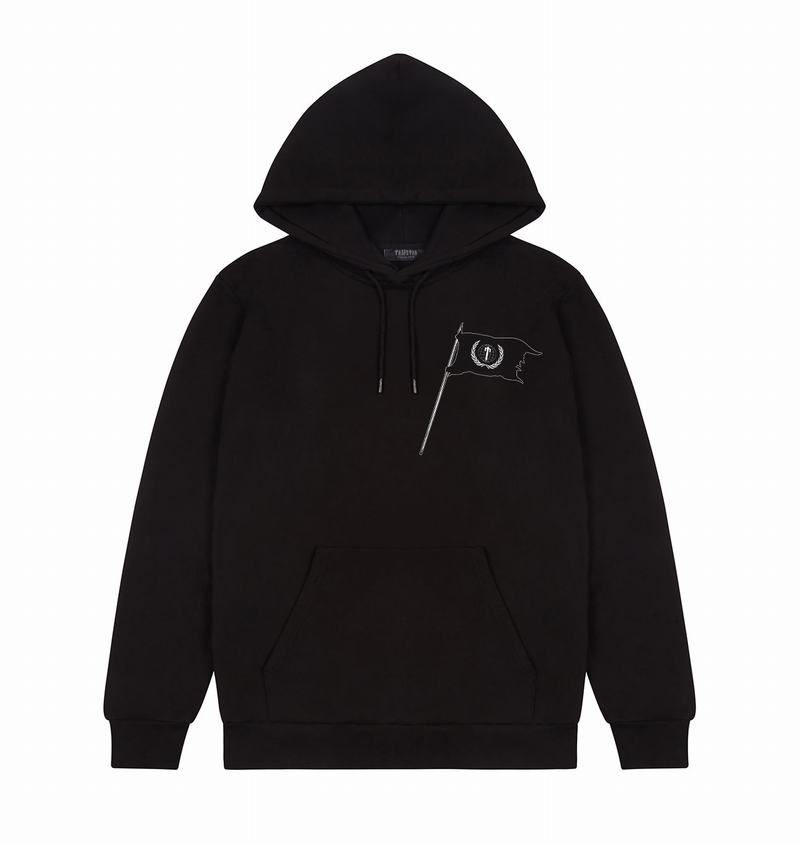 Black Trapstar Outlaw Men's Hoodie | COYRQP-285