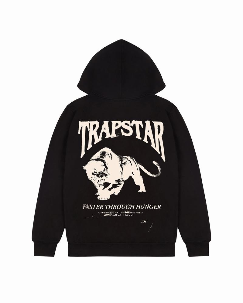 Black Trapstar Panthera Men\'s Hoodie | ZMSIDF-298