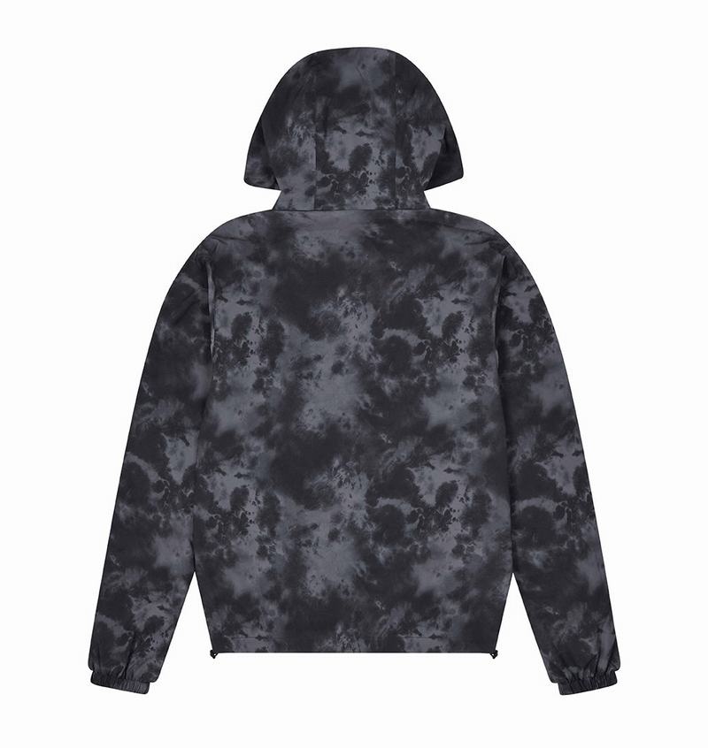 Black Trapstar Pigment Irongate Windbreaker Men's Jackets | ZNPYDG-154