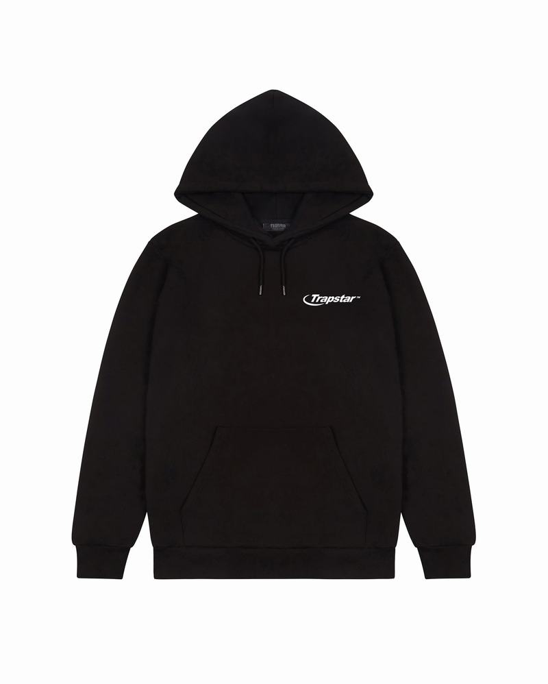 Black Trapstar TRP Manufacture Men's Hoodie | WCRUJX-612