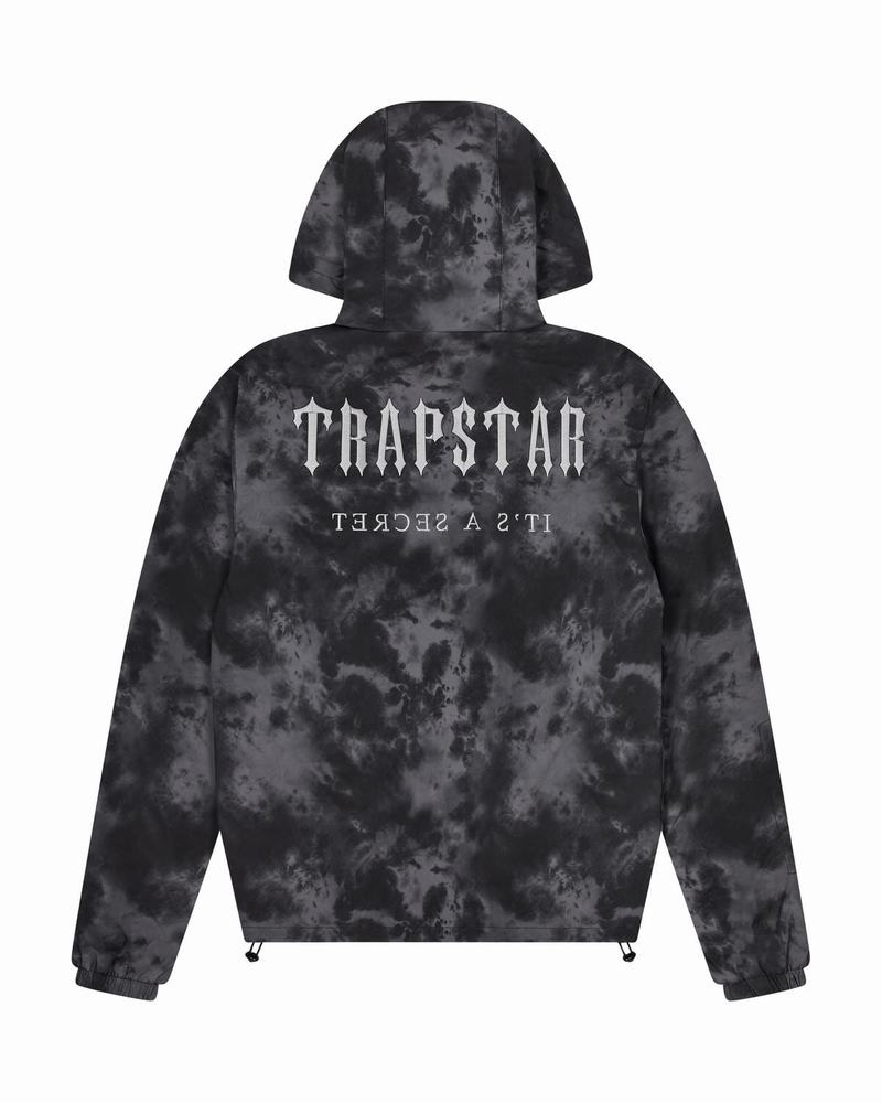 Black Trapstar Washed Irongate Men's Tracksuits | QKPNGM-637