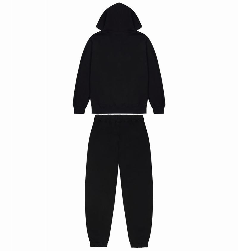 Black Trapstar Wildcard Chenille Hoodie Men's Tracksuits | WUEDIM-861