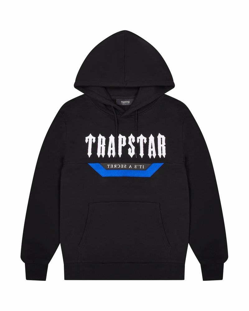 Black / Blue Trapstar Irongate Men's Tracksuits | IMATCU-578