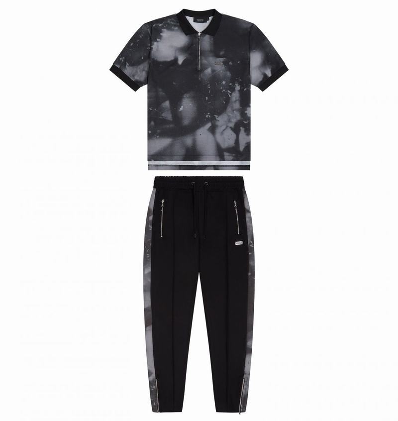 Black / Grey Trapstar Irongate Men's Pants | RYAKCX-065