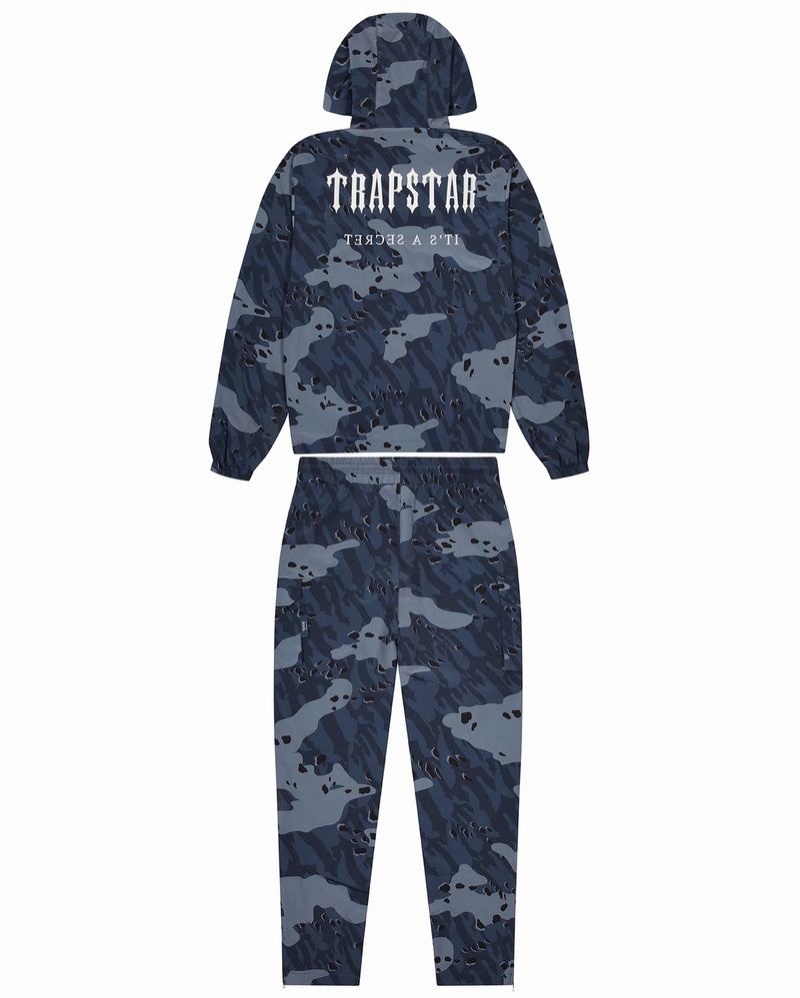 Black / Grey Trapstar Irongate T Camo Men's Tracksuits | MZNUOS-974