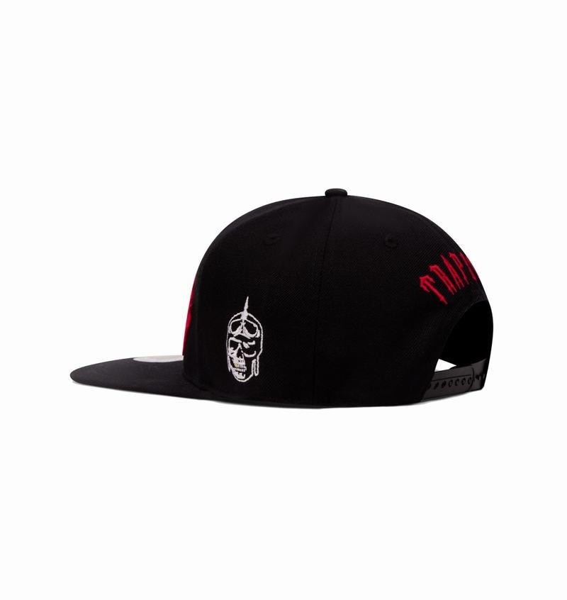 Black / Red Trapstar Irongate Arch Snapback Men's Caps | IKNVPA-162