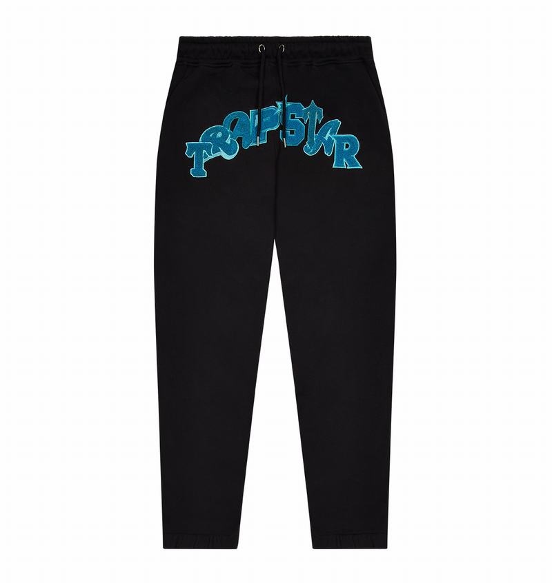 Black / Turquoise Trapstar Wildcard Jogging Men\'s Pants | VLJTQW-436