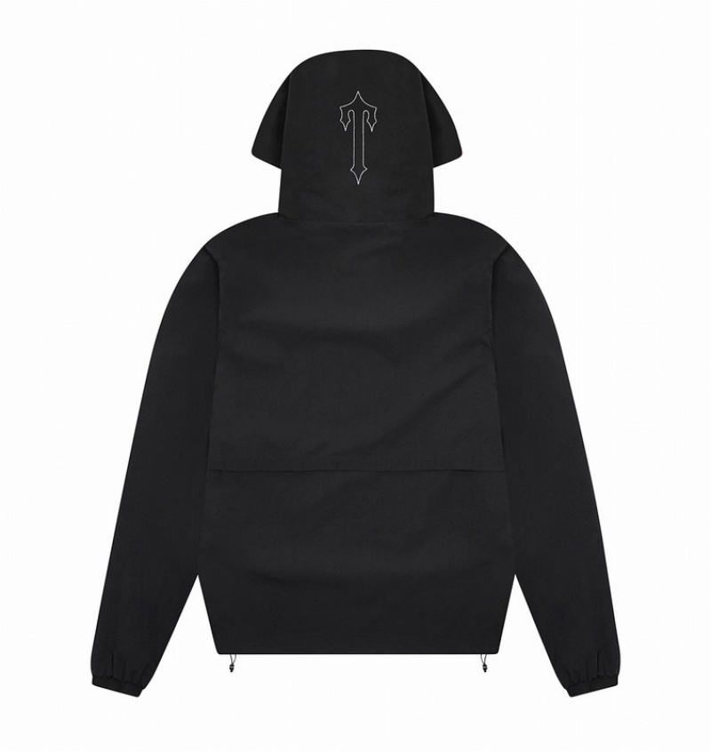 Black / White Trapstar Decoded Windbreaker Men's Jackets | TMPDHY-965