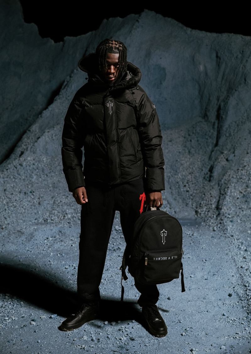 Black / White Trapstar It’s A Secret Rucksack Men's Backpacks | JNZFTY-468