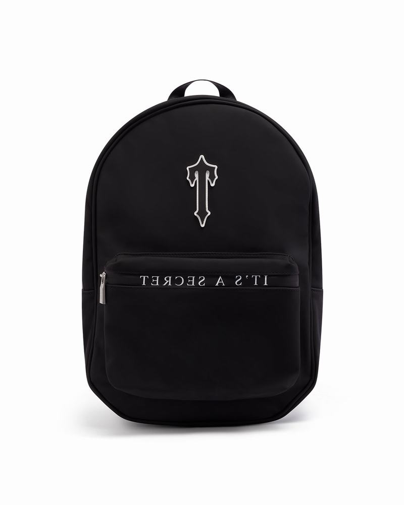 Black / White Trapstar It’s A Secret Rucksack Men\'s Backpacks | JNZFTY-468