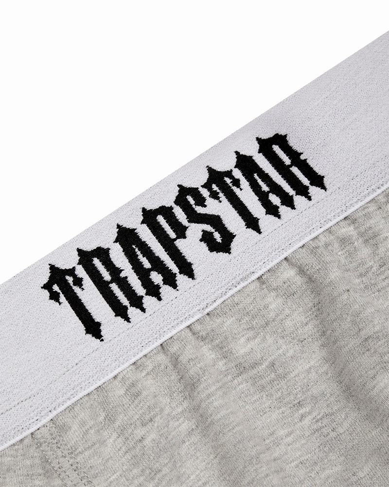 Black / White / Grey Trapstar 3 Pack Boxer Short Men's Underwear | EFIKCP-895