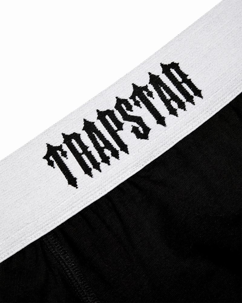 Black / White / Grey Trapstar 3 Pack Boxer Short Men's Underwear | EFIKCP-895