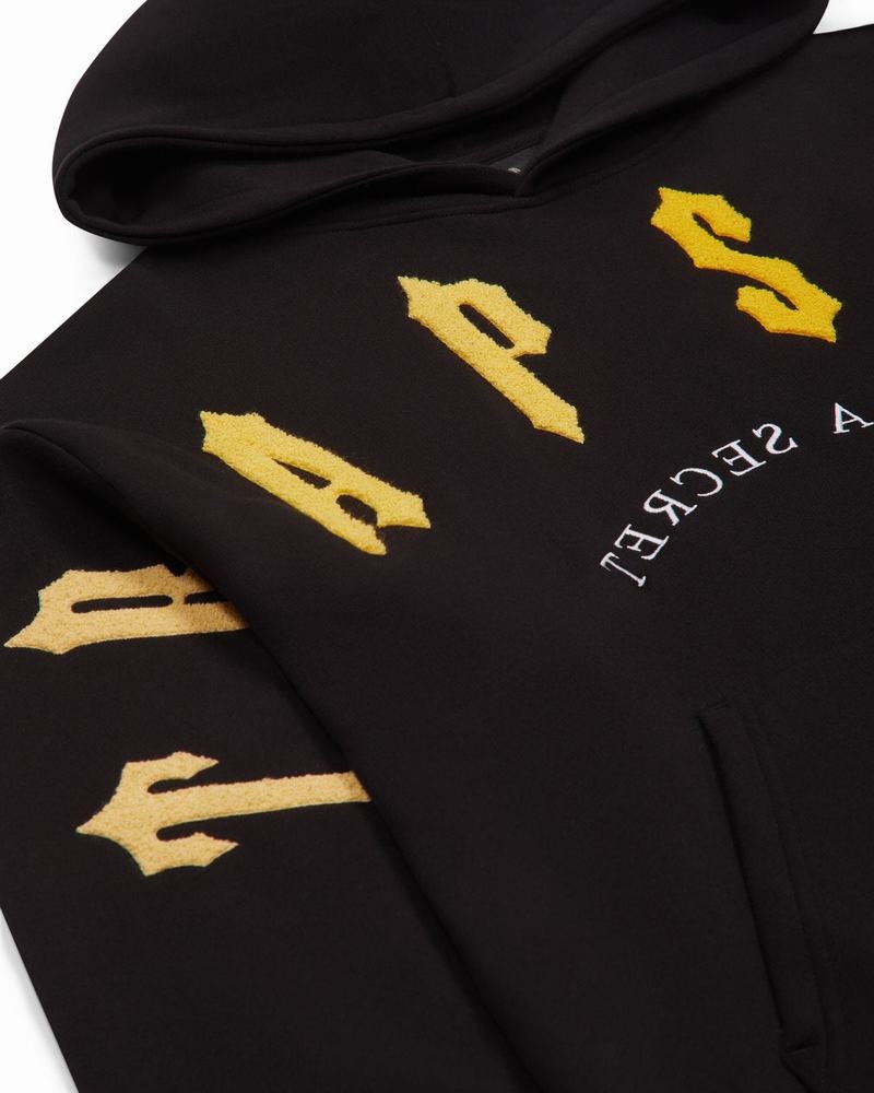 Black / Yellow Trapstar Irongate Arch Chenille 2.0 Men's Tracksuits | EYPNZB-735