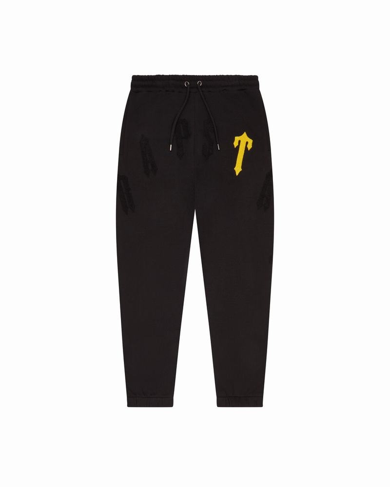 Black / Yellow Trapstar Irongate Arch Chenille 2.0 Men's Tracksuits | EYPNZB-735