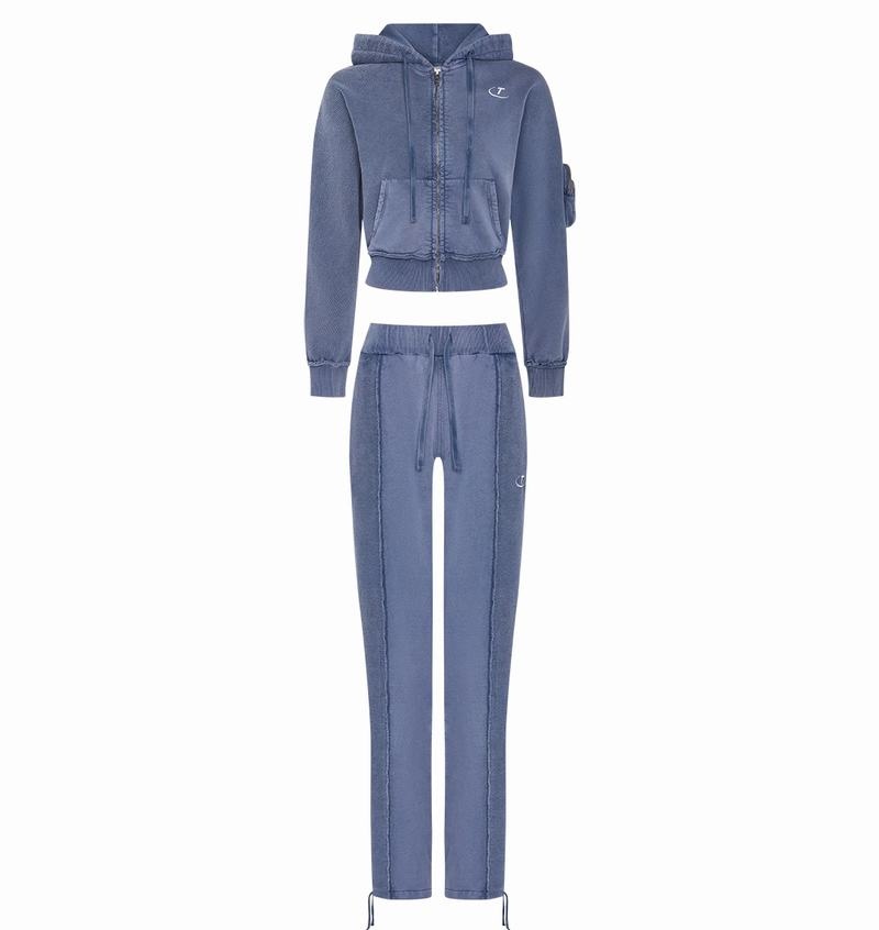 Blue Trapstar Construct Batwing Hoodie Women's Tracksuits | URPWJV-580