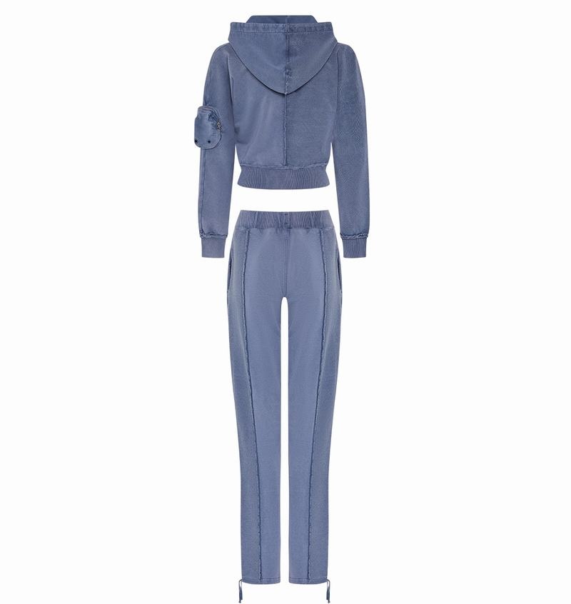 Blue Trapstar Construct Batwing Hoodie Women's Tracksuits | URPWJV-580