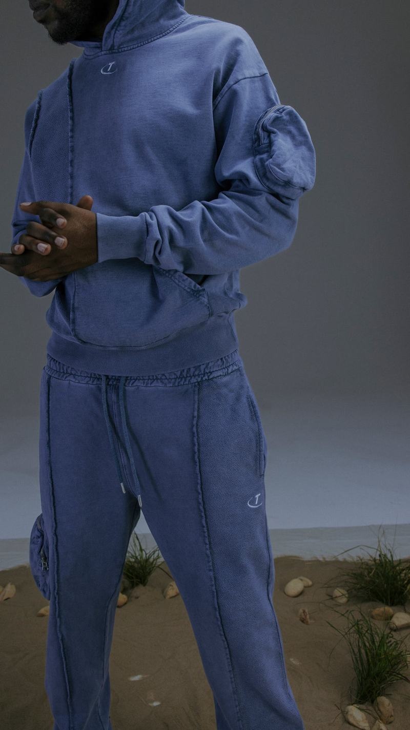 Blue Trapstar Construct Hoodie Men's Tracksuits | BMDXJF-376