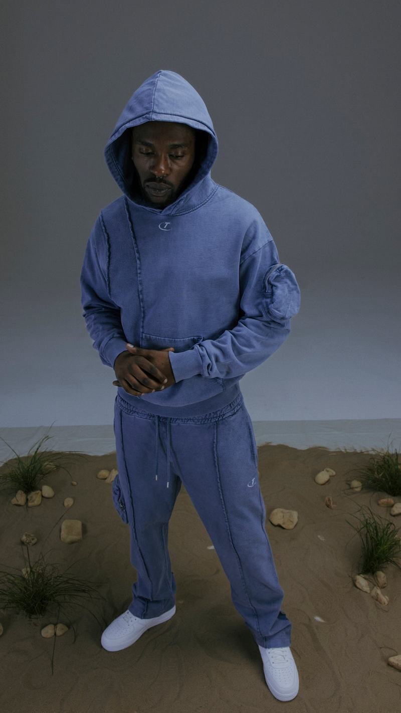 Blue Trapstar Construct Hoodie Men's Tracksuits | BMDXJF-376