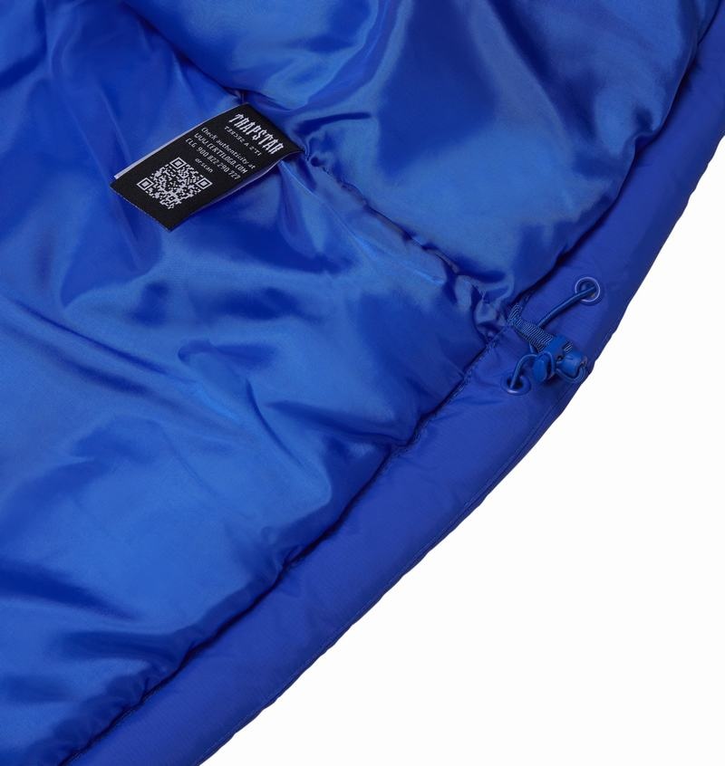 Blue Trapstar Decoded Hooded Puffer 2.0 Men's Jackets | GQIFPM-710