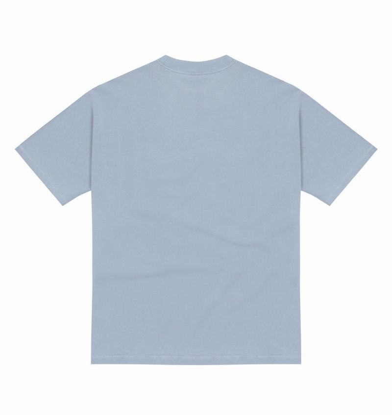 Blue Trapstar Hyperdrive Embroidered Tee Men's T Shirts | XMGTCR-210